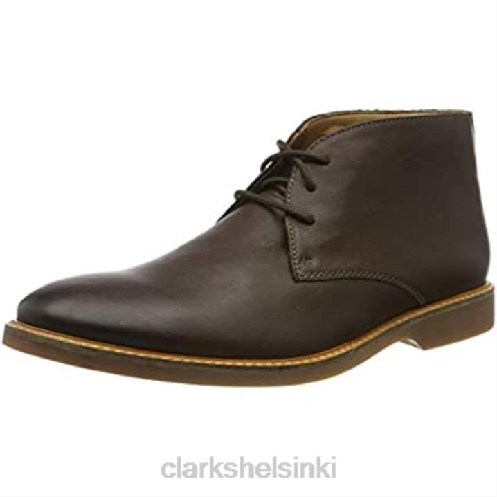 ruskea tummanruskea lea tummanruskea lea miesten atticus limit chukka saappaat clarks Clarks miehet 2DHN2820 ruskea tummanruskea lea tummanruskea lea