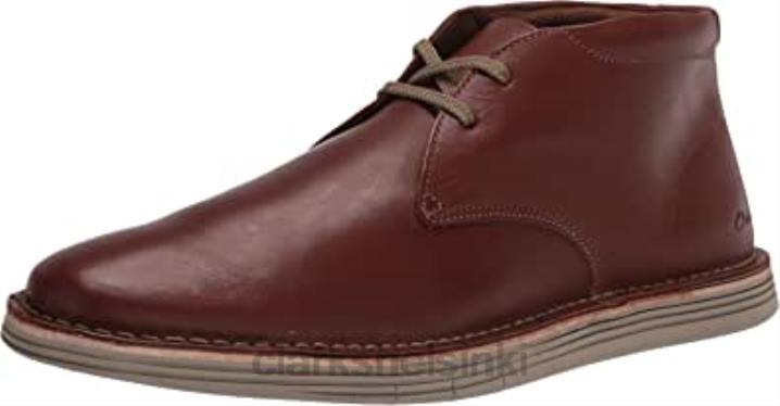 tumma rusketus nahka clarks miesten forge stride chukka saappaat Clarks miehet 2DHN1488 tummanruskea nahka