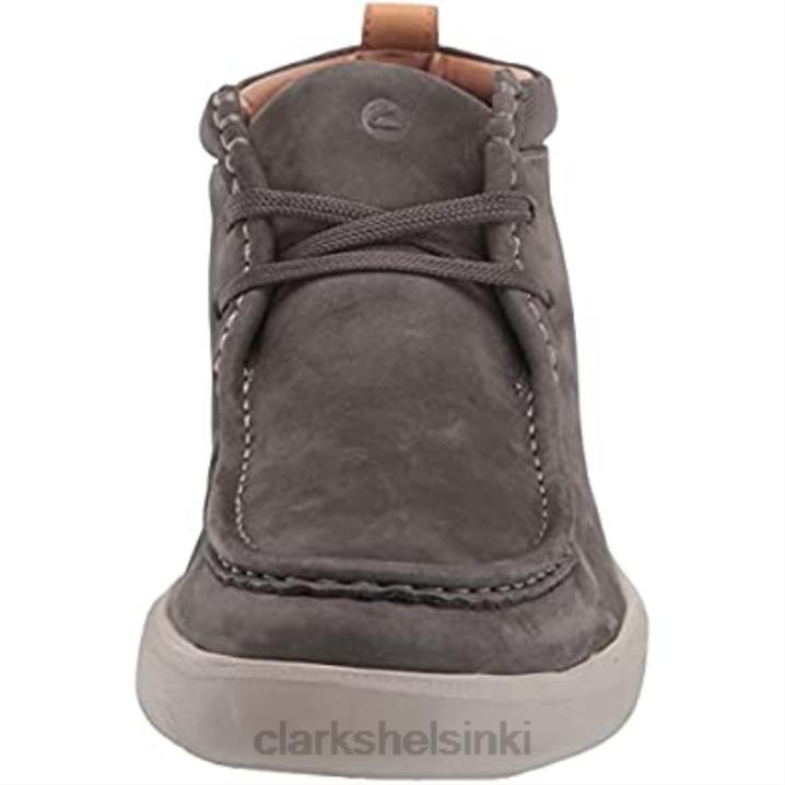 tummanharmaa nubukki clarks miesten cambro mid chukka saappaat Clarks miehet 2DHN2896 tummanharmaa nubukki