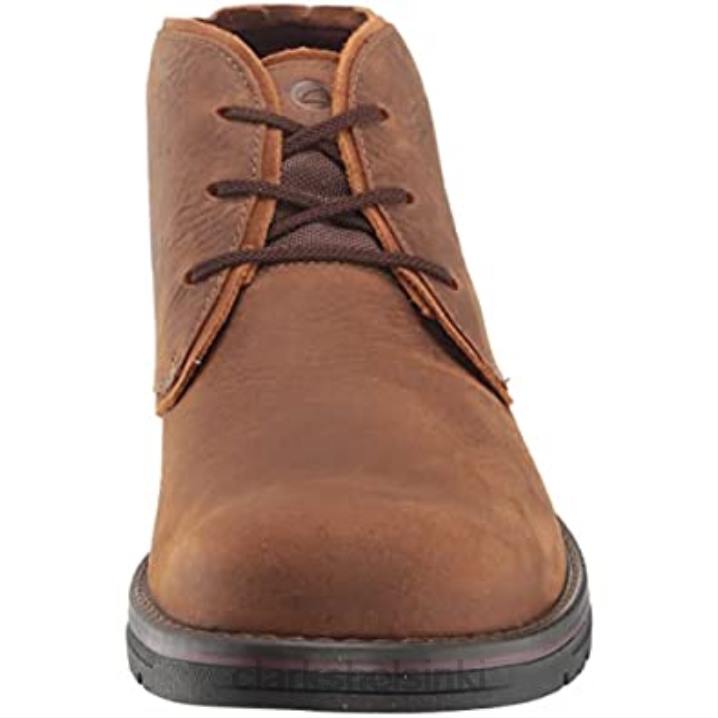 tummanruskea nahkainen clarks miesten morris peak vedenpitävä chukka-saappaat Clarks miehet 2DHN1243 tummanruskea nahka