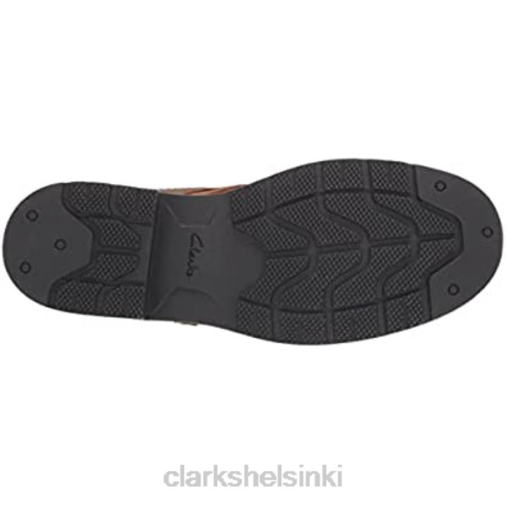 tummanruskea nahkainen clarks miesten morris peak vedenpitävä chukka-saappaat Clarks miehet 2DHN1243 tummanruskea nahka