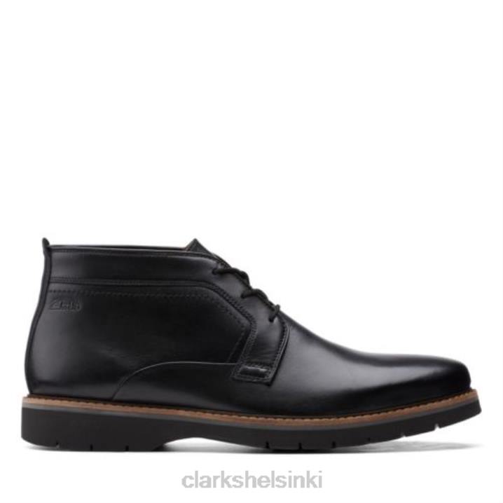 clarks bayhill keskimusta sileä nahka Clarks miehet 2DHN4370 musta sileä nahka