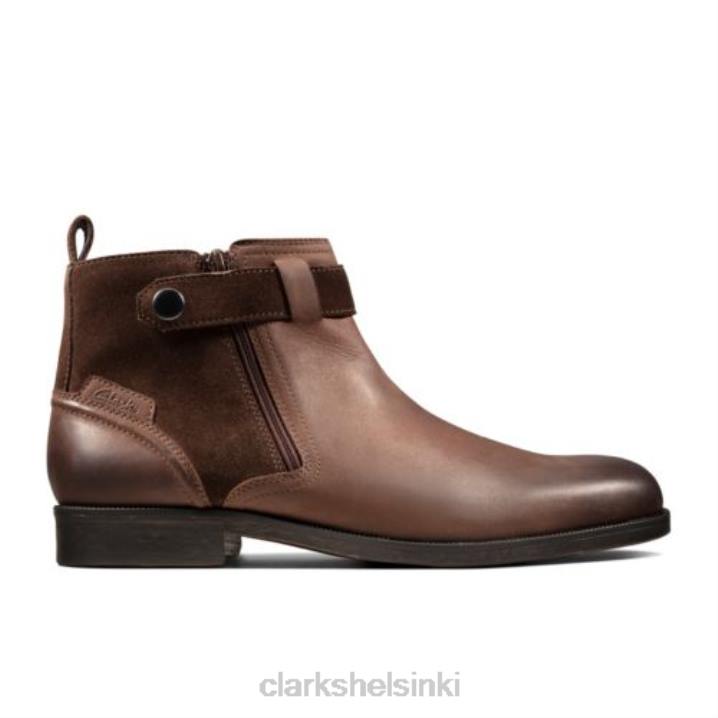 clarks brocton vetoketju ruskeaa nahkaa Clarks miehet 2DHN4362 ruskeaa nahkaa