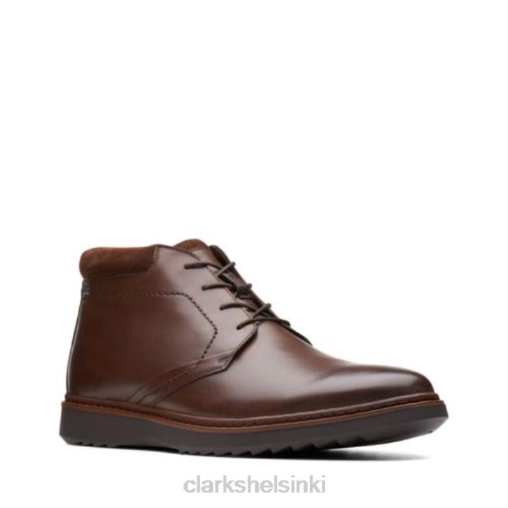 clarks ruskea nahka ja geo mid gtx Clarks miehet 2DHN4385 ruskeaa nahkaa