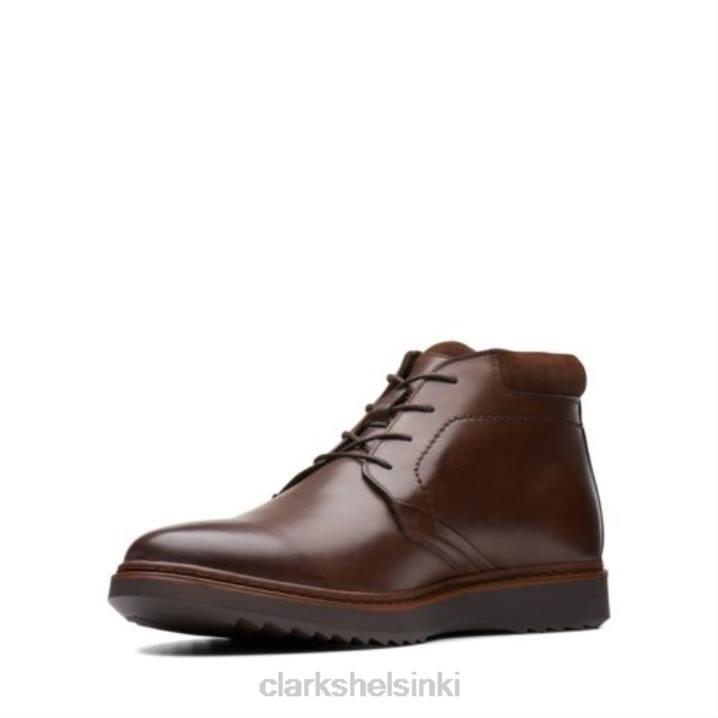 clarks ruskea nahka ja geo mid gtx Clarks miehet 2DHN4385 ruskeaa nahkaa