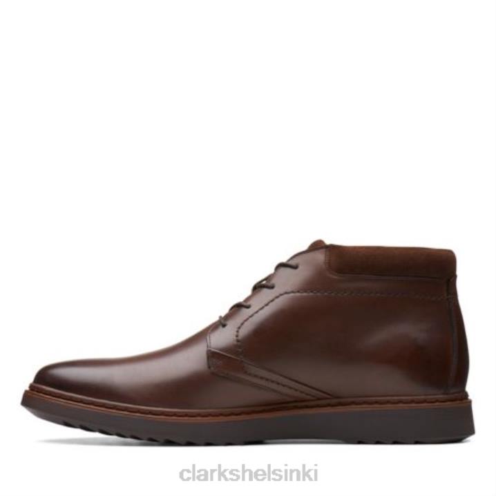 clarks ruskea nahka ja geo mid gtx Clarks miehet 2DHN4385 ruskeaa nahkaa