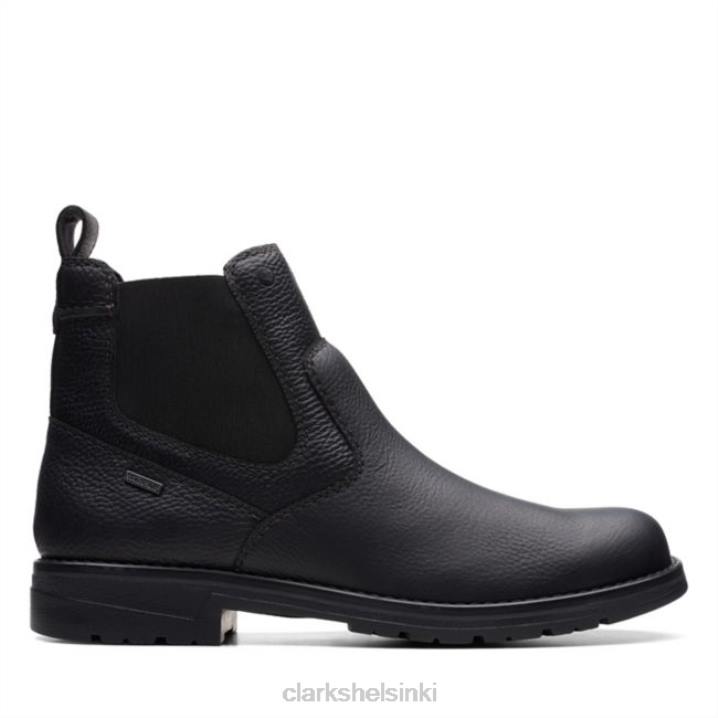 morris up black tumbled clarks musta tumbled Clarks miehet 2DHN6615 musta romahti