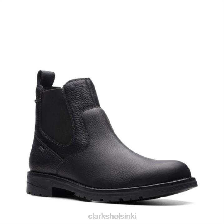 morris up black tumbled clarks musta tumbled Clarks miehet 2DHN6615 musta romahti