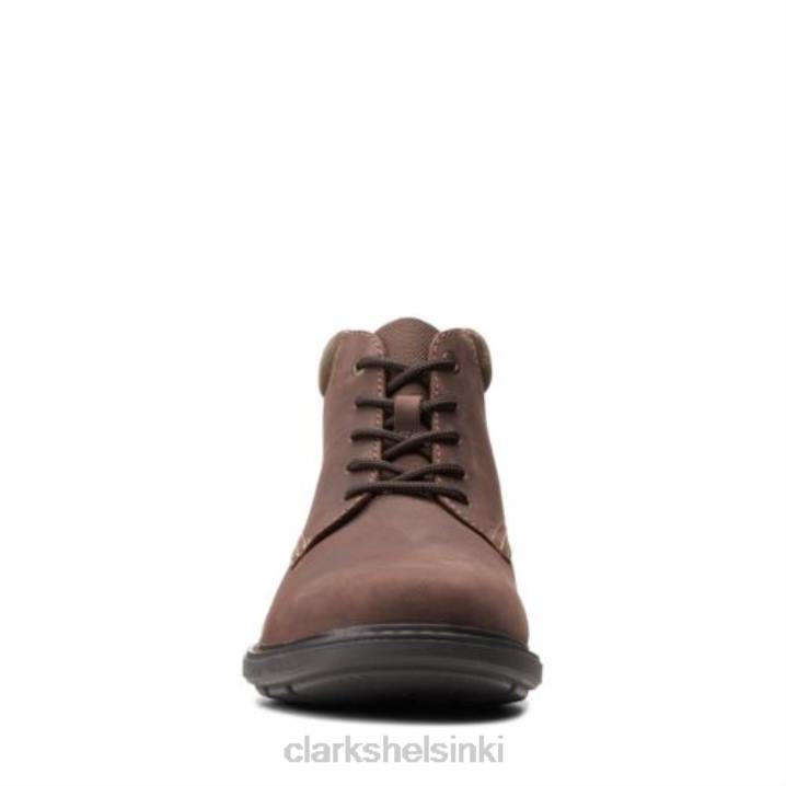 tummanruskea nahkainen rendell huippu clarks Clarks miehet 2DHN4348 tummanruskeaa nahkaa