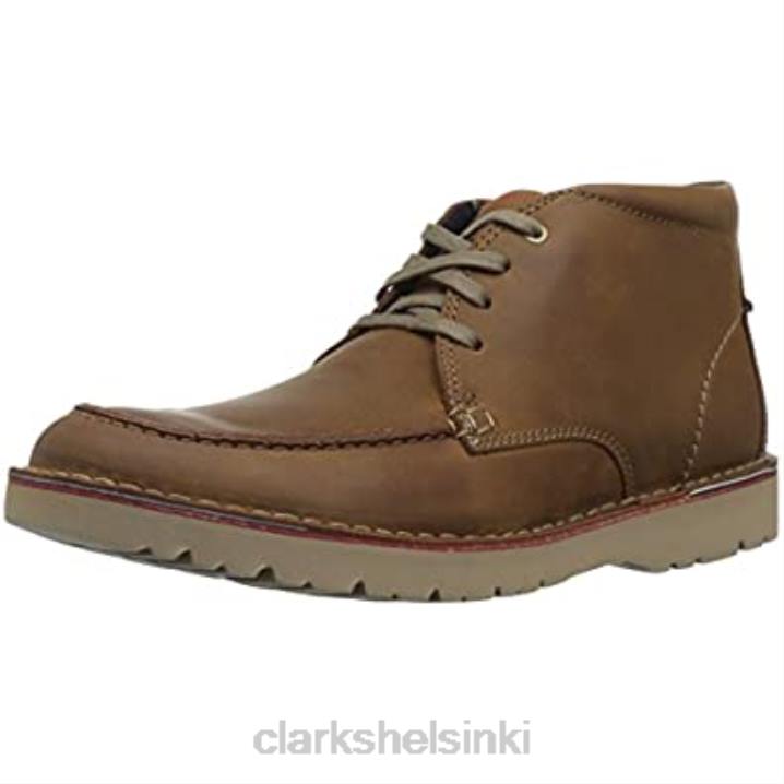 tummanruskea nahkainen clarks miesten vargo-nilkkurit Clarks miehet 2DHN1403
