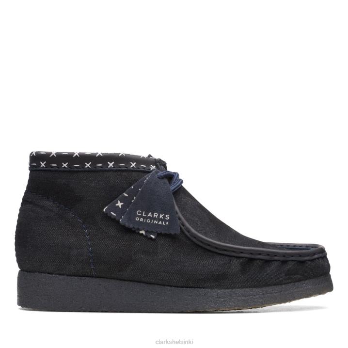 clarks wallabee boot denim sininen synteettinen denim sininen synteettinen Clarks miehet 2DHN6618 denim sininen synteettinen