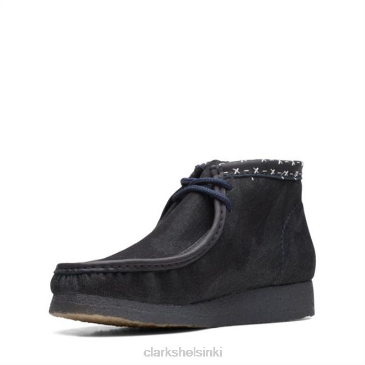 clarks wallabee boot denim sininen synteettinen denim sininen synteettinen Clarks miehet 2DHN6618 denim sininen synteettinen