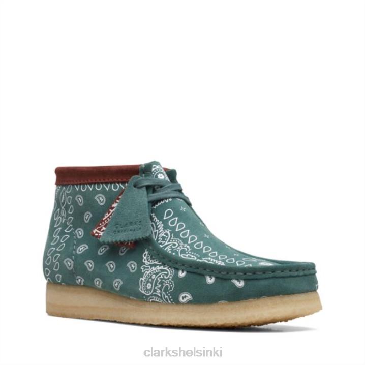 clarks wallabee boot green paisley vihreä paisley Clarks miehet 2DHN5698 vihreä paisley