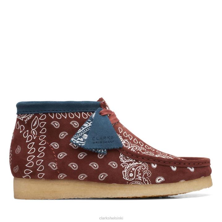wallabee boot brick paisley brick paisley clarks Clarks miehet 2DHN5702 tiilipaisley