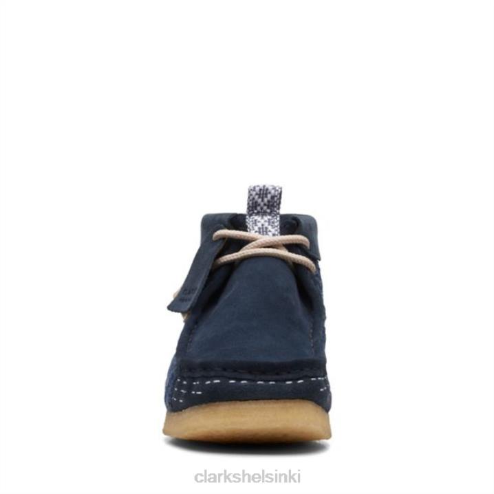 wallabee boot navy sashiko clarks navy sashiko Clarks miehet 2DHN6613 laivasto sashiko