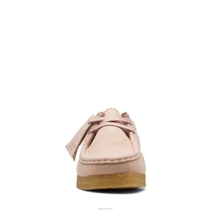 Wallabee clarks synteettinen poskipuna Clarks naiset 2DHN3039 synteettinen poskipuna