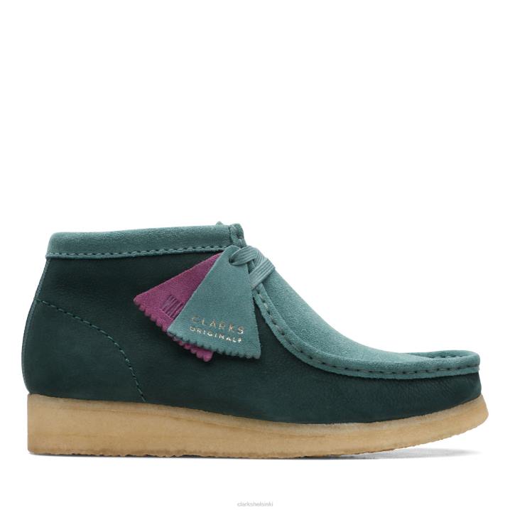 clarks wallabee boot taal combi Clarks naiset 2DHN3138 sinivihreä yhdistelmä