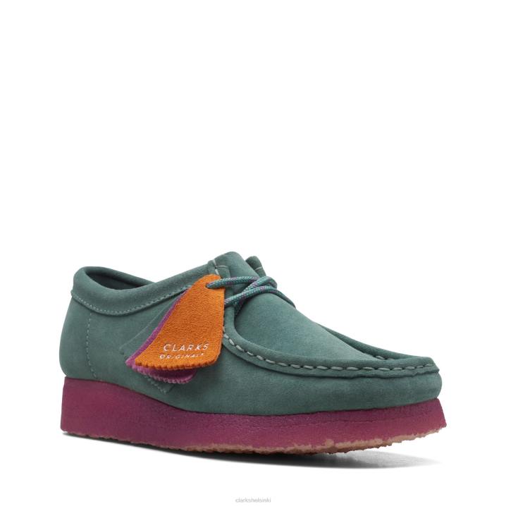 taal combi clarks wallabee Clarks naiset 2DHN3160 sinivihreä yhdistelmä