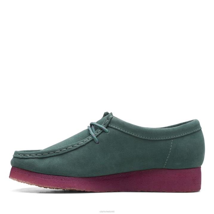 taal combi clarks wallabee Clarks naiset 2DHN3160 sinivihreä yhdistelmä