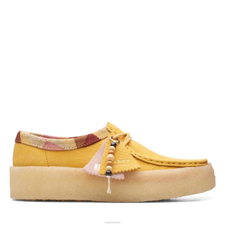 yel low nubuck clarks wallabee cup Clarks naiset 2DHN3379 keltainen nubukki