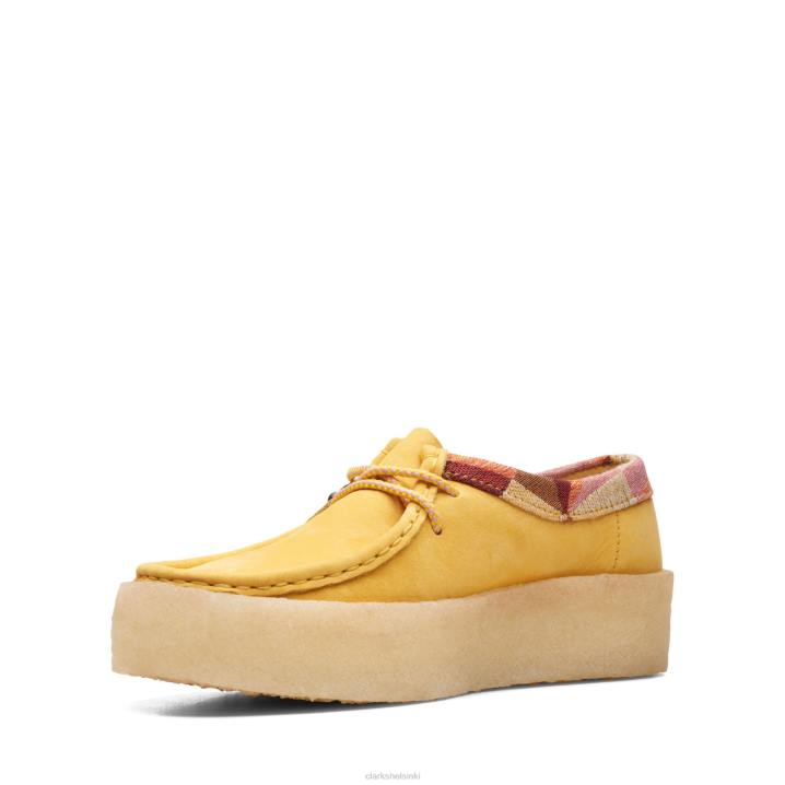 yel low nubuck clarks wallabee cup Clarks naiset 2DHN3379 keltainen nubukki