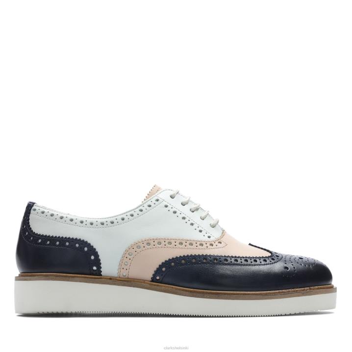 baille brogue clarks navy Clarks naiset 2DHN3335 laivasto
