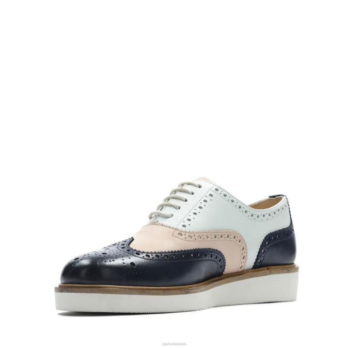 baille brogue clarks navy Clarks naiset 2DHN3335 laivasto
