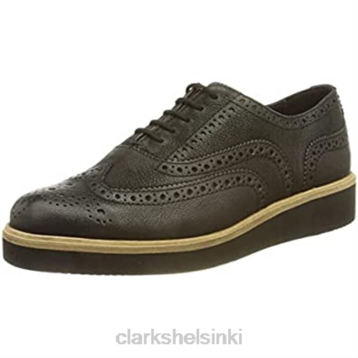 musta nahka clarks naisten baille brogue mary jane flat Clarks naiset 2DHN1963 musta nahka