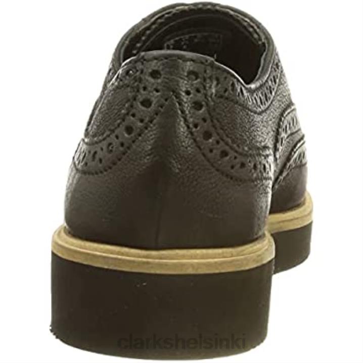 musta nahka clarks naisten baille brogue mary jane flat Clarks naiset 2DHN1963 musta nahka