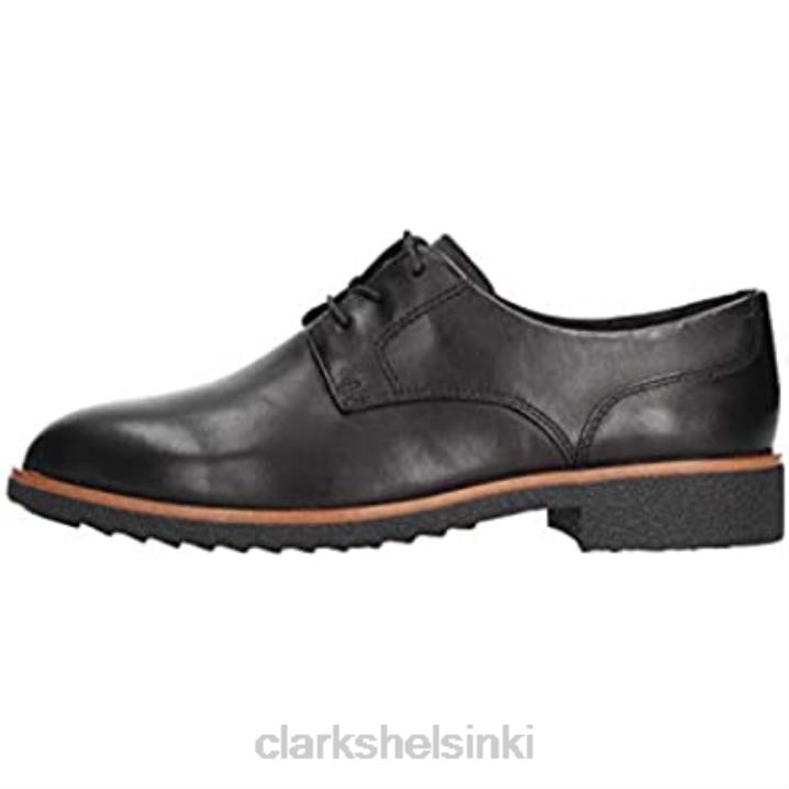 clarks black naisten griff lane derbyt Clarks naiset 2DHN2313 musta nahka musta nahka