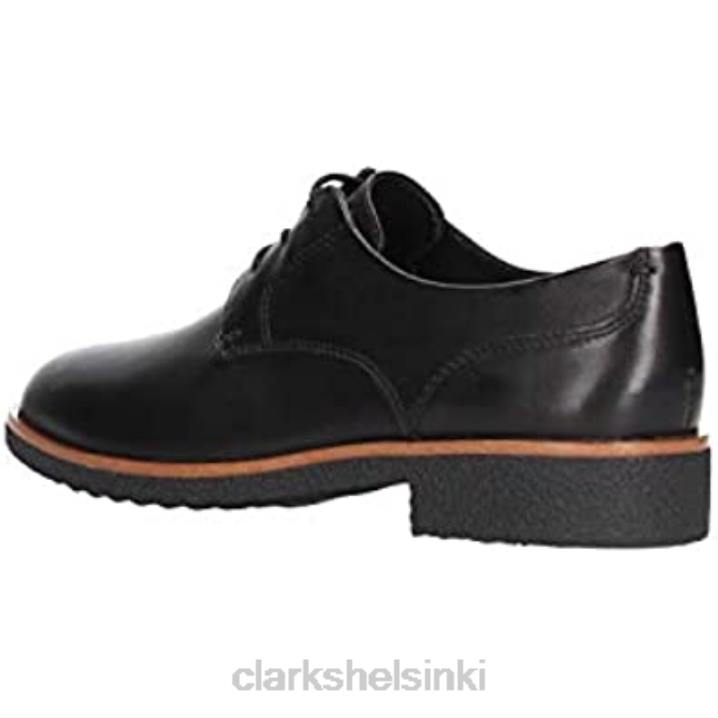clarks black naisten griff lane derbyt Clarks naiset 2DHN2313 musta nahka musta nahka
