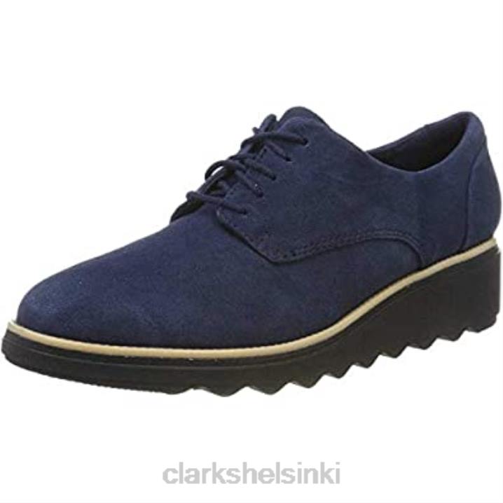 clarks sininen laivastonsininen mokka navy mokka naisten sharon noel derbys Clarks naiset 2DHN865 sininen laivastonsininen mokka navy mokka