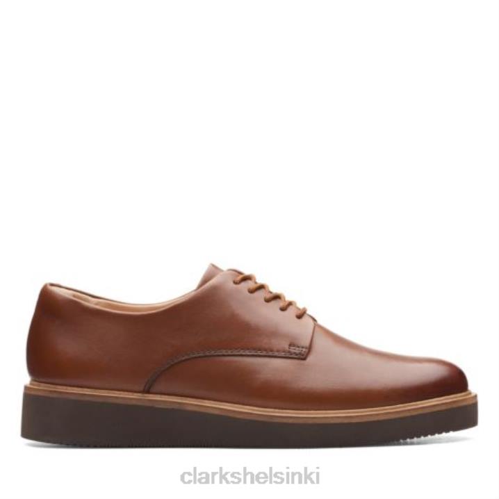 tummanruskea nahka clarks glickly derby Clarks naiset 2DHN3864 tummanruskea nahka