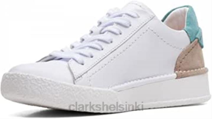 valkoiset clarks naisten askartelukupit pitsilenkkarit Clarks naiset 2DHN131 valkoinen
