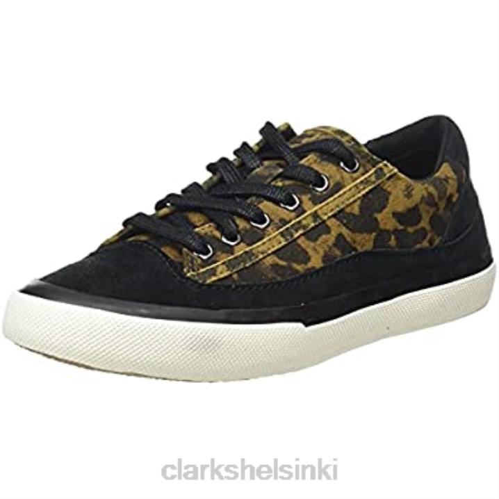Leopardin mokkanahka clarks naisten aceley pitsiset tennarit Clarks naiset 2DHN2056 leopardin mokka