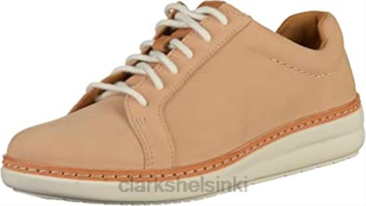 beige nubukki clarks naisten matalat amberlee rosa -lenkkarit Clarks naiset 2DHN1072 beige nubukki