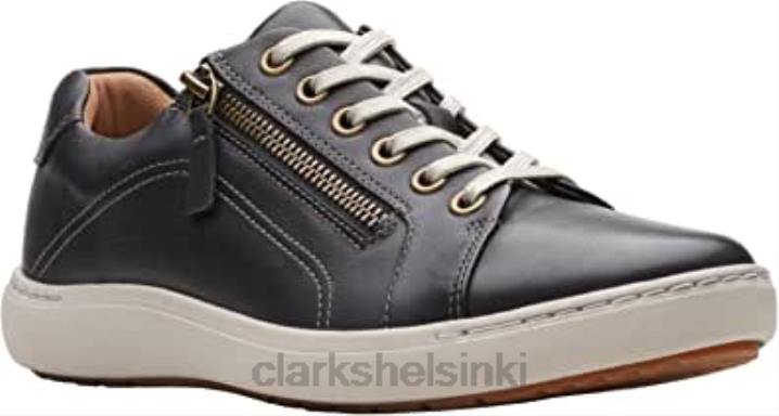 clarks musta nahkainen naisten Nalle pitsiset tennarit Clarks naiset 2DHN2193
