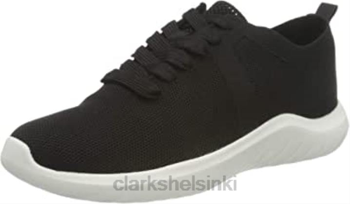 clarks naisten nova glint tennarit musta neule Clarks naiset 2DHN1698 musta neule