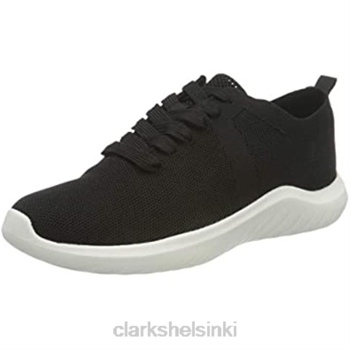 clarks naisten nova glint tennarit musta neule Clarks naiset 2DHN1698 musta neule