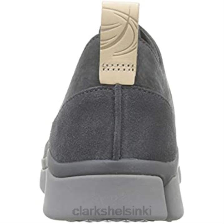 harmaa tummanharmaa nubuck clarks naisten kolmikäänteiset matalat tennarit Clarks naiset 2DHN872 harmaa tummanharmaa nubukki
