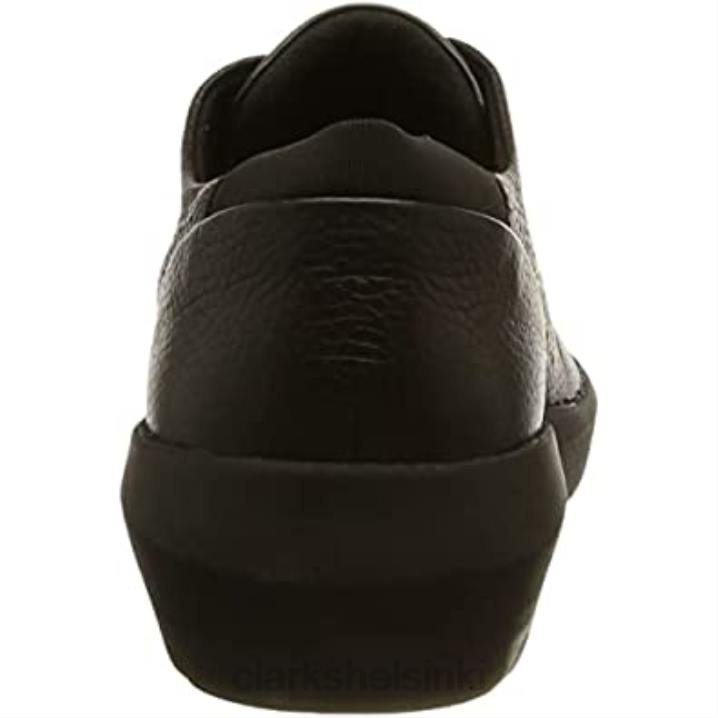 musta nahkainen clarks naisten kayleigh aster tennarit Clarks naiset 2DHN280 musta nahka