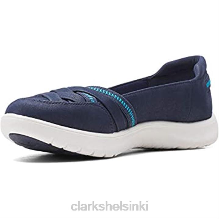 naisten adella poppy tennarit clarks navy Clarks naiset 2DHN1021 laivasto
