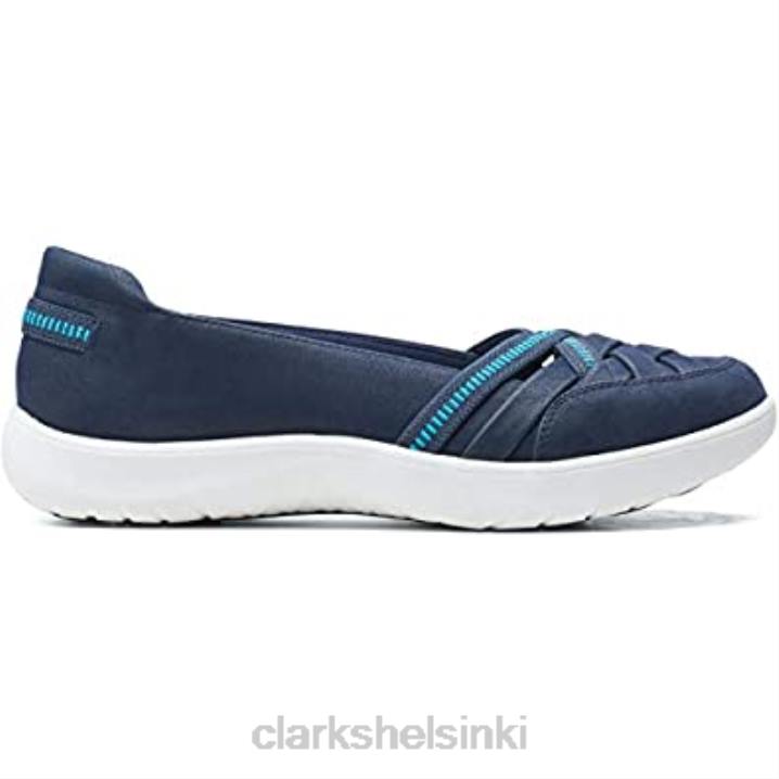 naisten adella poppy tennarit clarks navy Clarks naiset 2DHN1021 laivasto