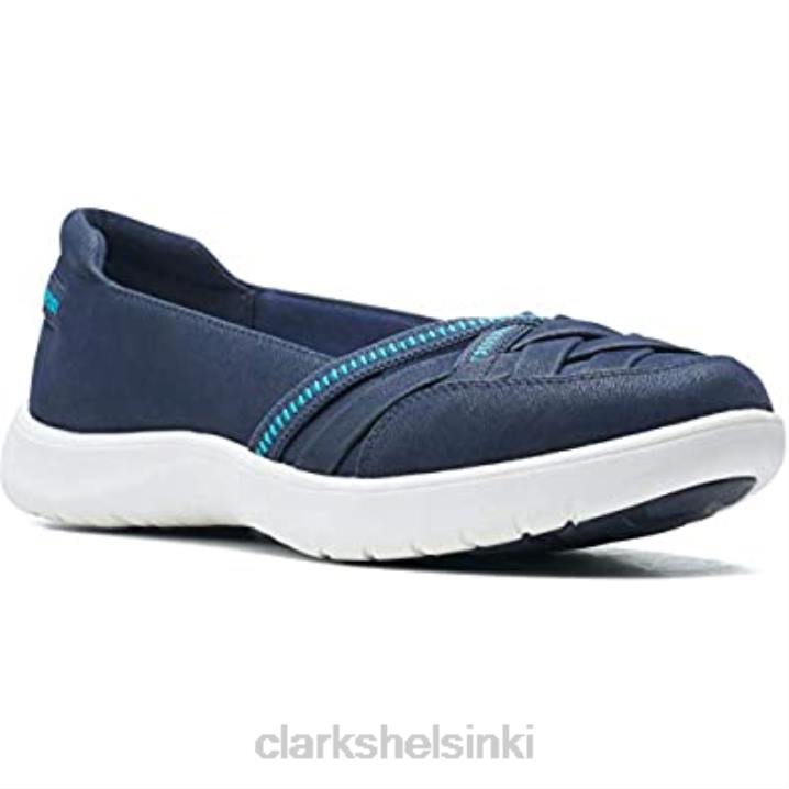 naisten adella poppy tennarit clarks navy Clarks naiset 2DHN1021 laivasto
