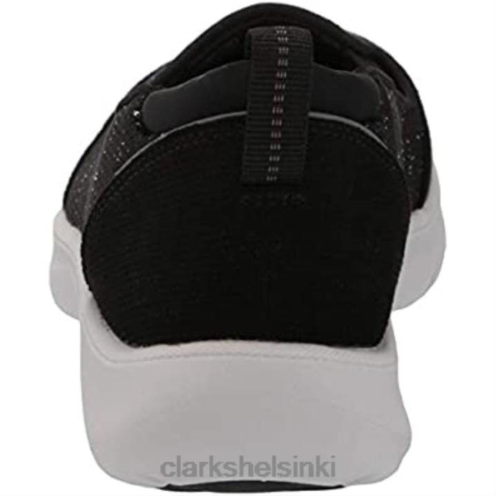naisten adella poskipuna tennarit musta tekstiili clarks Clarks naiset 2DHN1494