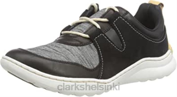 naisten teagan pitsiset tennarit clarks musta Clarks naiset 2DHN1463 musta