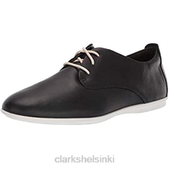 naisten un coral pitsiä lenkkarit clarks mustaa nahkaa Clarks naiset 2DHN303 musta nahka