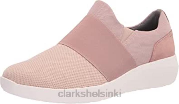 pölyinen pinkki kombitekstiili clarks naisten kayleigh band tennarit Clarks naiset 2DHN2331 pölyinen pinkki kombitekstiili