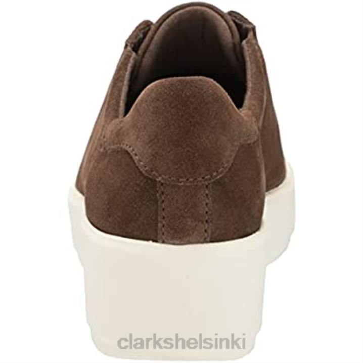 tumma oliivi mokkanahka clarks naisten layton pitsilenkkarit Clarks naiset 2DHN1216 tumma oliivi mokka