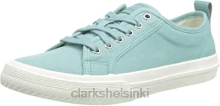 turkoosi canvas naisten roxby-pitsilenkkarit Clarks naiset 2DHN372 turkoosi kangas